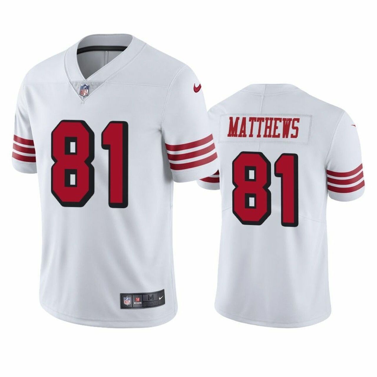 Men San Francisco 49ers #81 Jordan Matthews Nike White Color Rush Limited NFL Jersey->san francisco 49ers->NFL Jersey